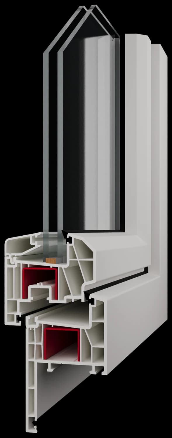 Frankfort Casement 70 cross-section