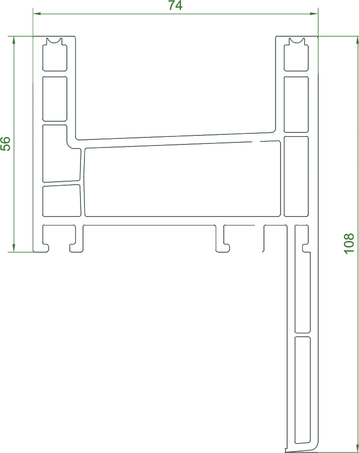 Two Rail Frame Sliding With-Overlap Frankfort