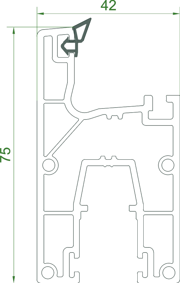 Sash Sliding Window Seti — 2D drawing