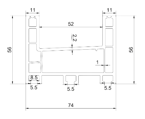 Two Rail Frame Sliding Without-Overlap Frankfort